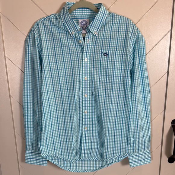 Guy Harvey Checkered Button Down Shirt - Picture 1 of 8